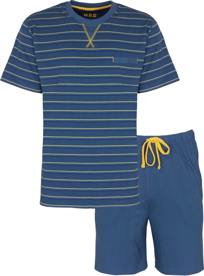 M.E.Q Heren Shortama Blauw MESAH1205A - Maten: L