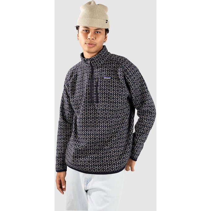 Patagonia Better 1/4 Zip Hoodie blauw