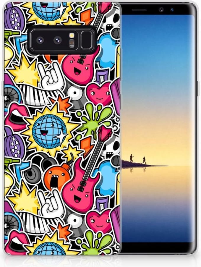 Samsung Galaxy Note 8 Silicone Back Cover Punk Rock