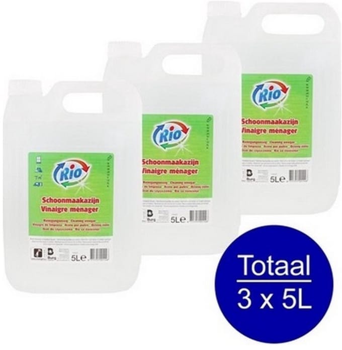 Schoonmaakazijn Rio - Multipak 3x 5 liter