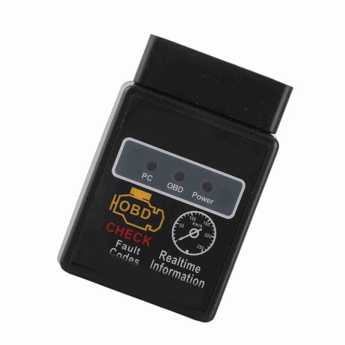 Outil d'analyse de lecteur de code HH OBD V2.1 BT Lecture des codes d'erreur Détection de pression de carburant Scanner OBD2 pour voiture gray