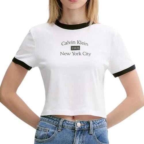 T-shirt Korte Mouw Calvin Klein Jeans Drapey Jersey