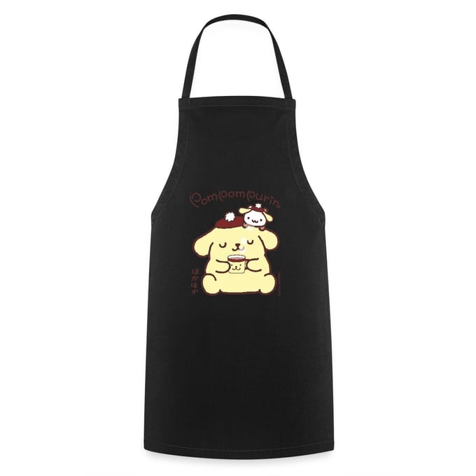 Pompompurin Drinkt Koffie Met Muffin Keukenschort