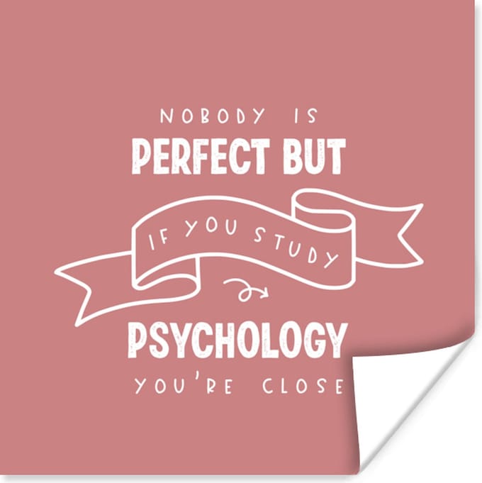 Poster Psychology - Quotes - Student - 75x75 cm
