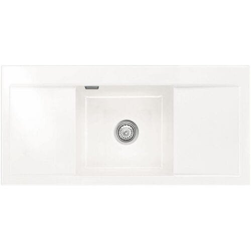 Systemceram Keradomo Mera Middle inset sink with eccentric actuation, without tap hole 507302-12