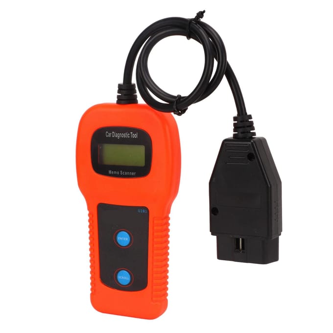 U281 OBD2 Codelezer DTC Scan Snelle Diagnostische Reset Diagnostisch Controlehulpmiddel voor Auto Voertuig black