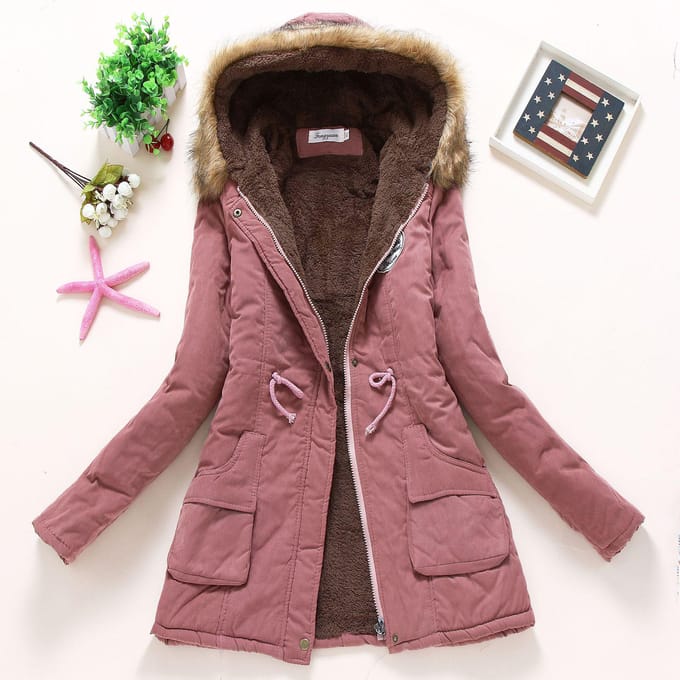 Dames winter donsjas jassen dames dikker warme winter bontkraag plus size parka's voor dames lange donsparka S black