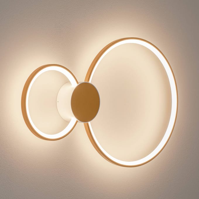 Bega LED wandlamp 51298.4 , fluweel messing, metaal, DALI