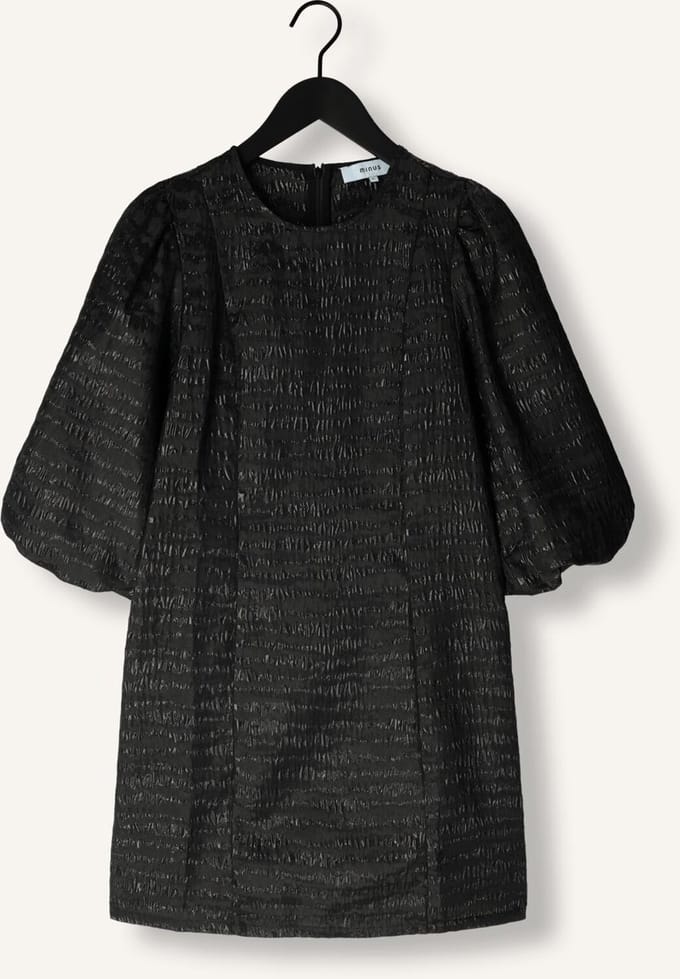 Minus Msmelbi Short Dress Dames - Jurk - Zwart - Maat 38