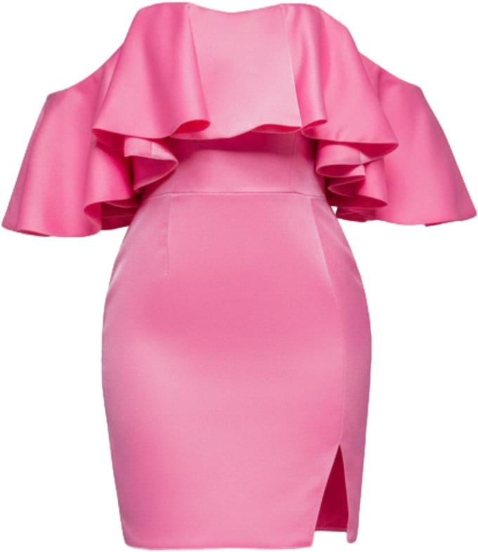 LARICA Jurk - Rits - Jurk Roze M