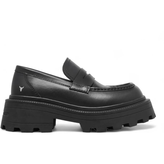 Windsor Smith Zwarte Leren Chunky Loafers - True