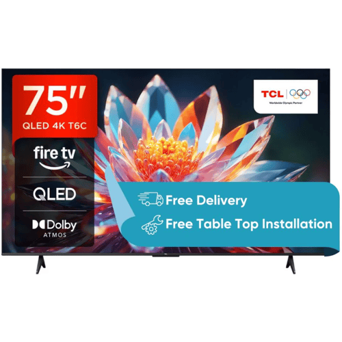 TCL 75T6C – 75 inch – 4K QLED – 120Hz