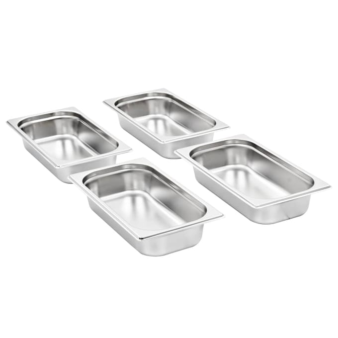 vidaXL - Gastronormbakken - 8 - st - GN - 1/3 - 65 - mm - roestvrij - staal