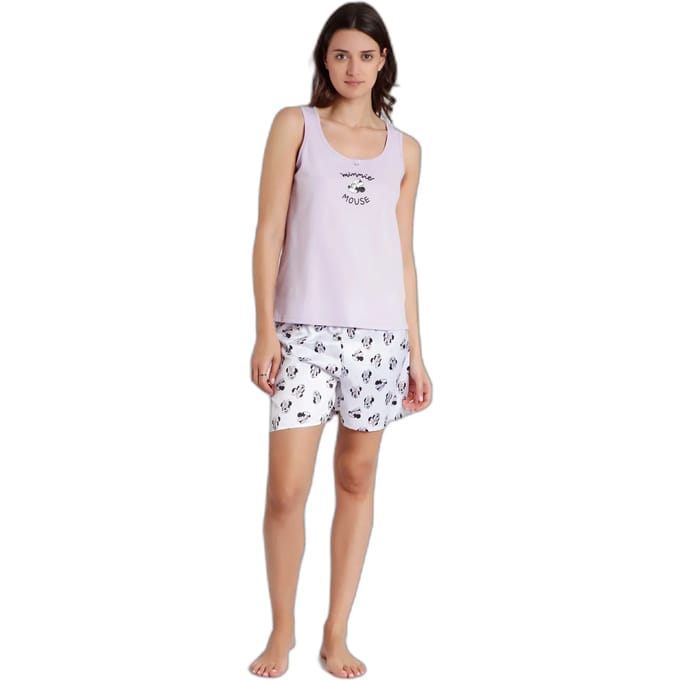 Mouwloos pyjama voor vrouwen Disney Soft Minnie
