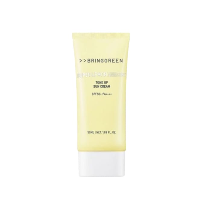 BRINGGREEN Crème Solaire Super Lemon Glutathion Éclaircissante SPF50+ PA++++ 50mL (1,69 fl. oz.) 1ea beige