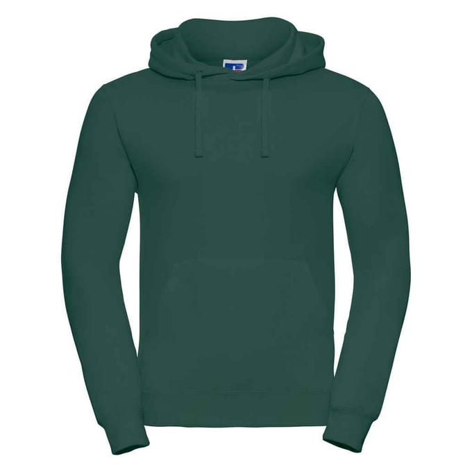 Russell Effen Heren Hoodie (Fles groen)