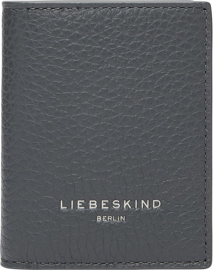 LIEBESKIND BERLIN Leren Kaarthoes Geri 2 Heavy Pebble Arcie Card Case Rooftop Grijs