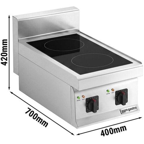 GGM Gastro Induktionsherd - 7 kW - 2 Kochfelder
