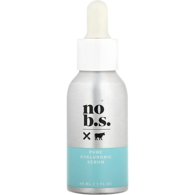 No BS Skincare, Pure Hyaluronic Serum, 1 fl oz (30 ml) white