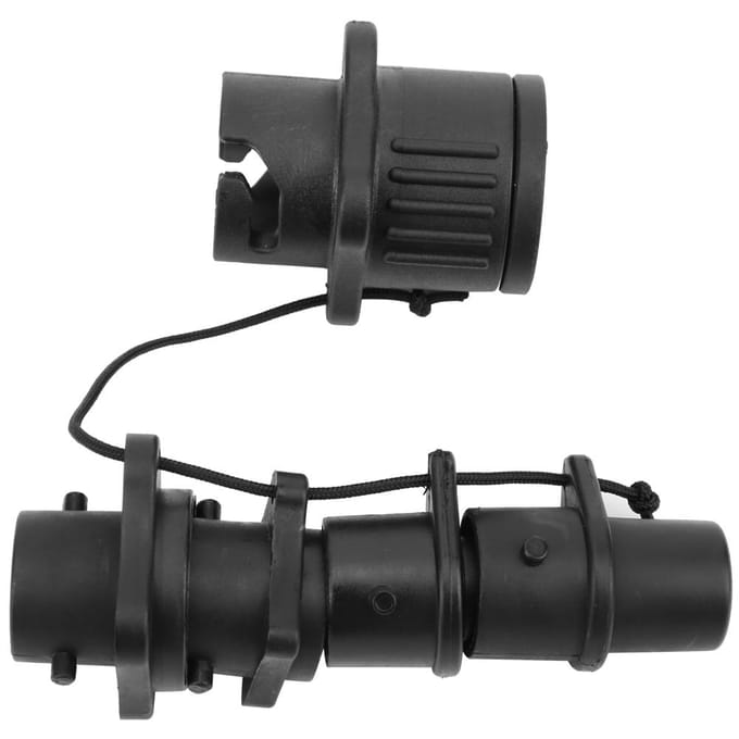 Kajak Luchtklep Connector Multifunctionele Bootklep Adapter Opblazen Surfplank Accessoire black