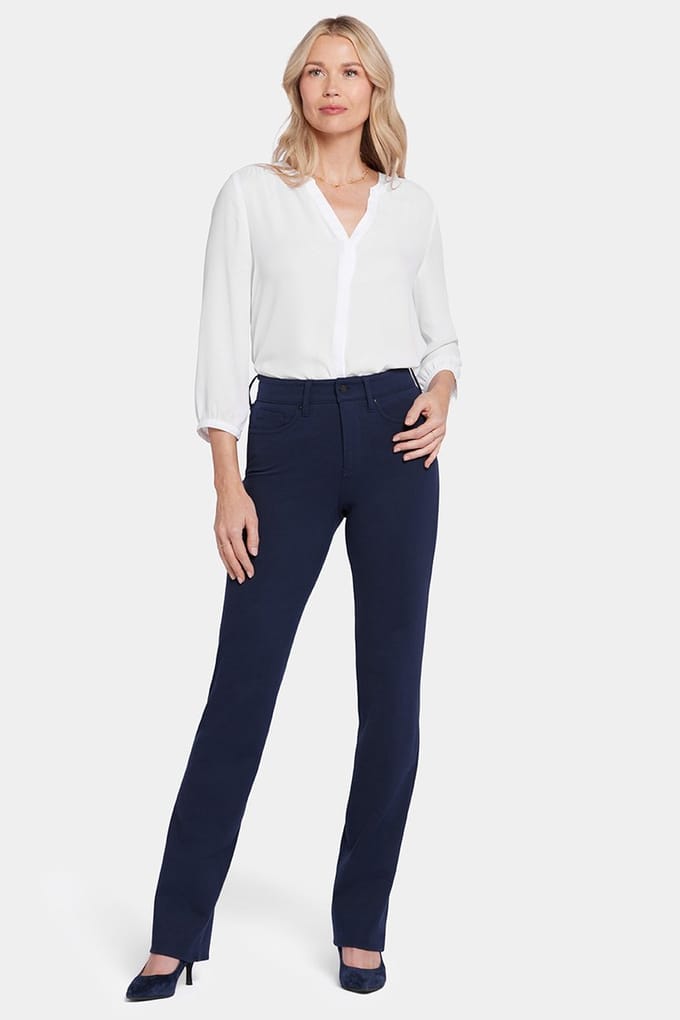 Marilyn Straight Sculpt-Her™ Broek | Oxford Marineblauw