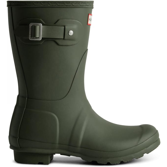 Hunter Womens Original Short Laarzen - Rubber - Dames - Groen - Maat 38
