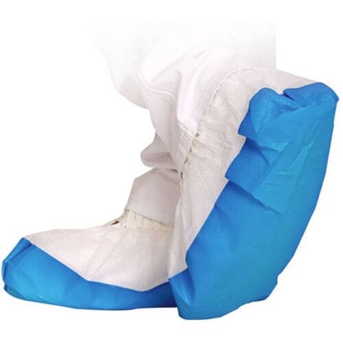 Franz Mensch FM1048 Overschoenen antislip wit-blauw, 50 st Wit, Blauw