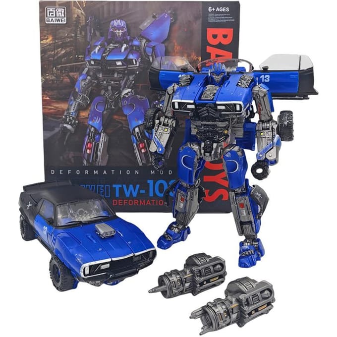 BAIWEI TW1033B Transformatie robot speelgoed wit Dropkick Actiefiguur Collectie Cadeaus Speelgoed 16.5cm