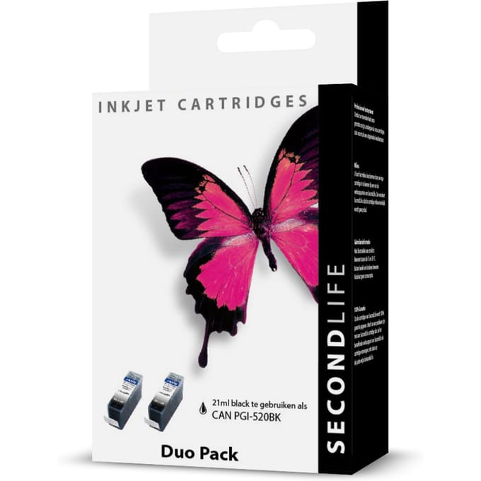 SecondLife - Duopack Canon PGI 520 Black