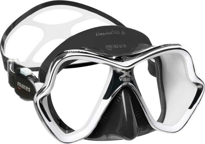 Mares X Vision Chrome Liquidskin Duikmasker Zwart