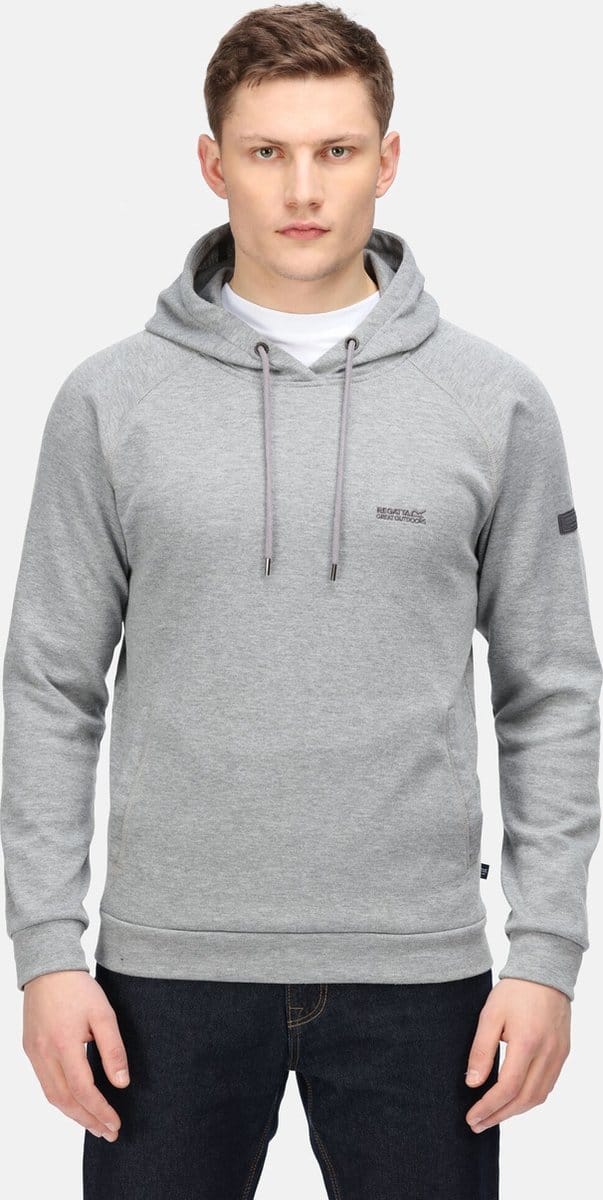 De Regatta Kassian Wandelfleece - Heren - Wol-Look - Capuchon - Grijs