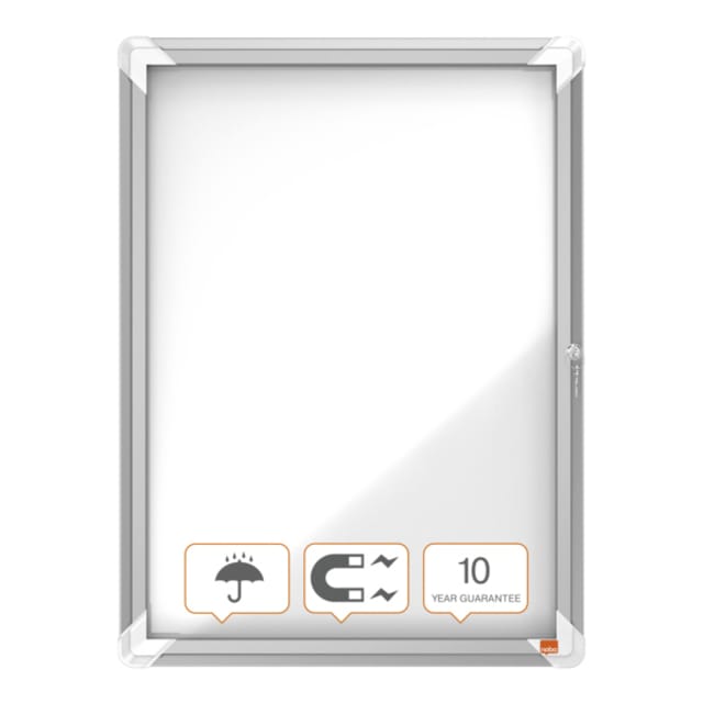 Nobo - Buitenvitrini - Draaideur - Magnetische Binnenkant - 4x A4