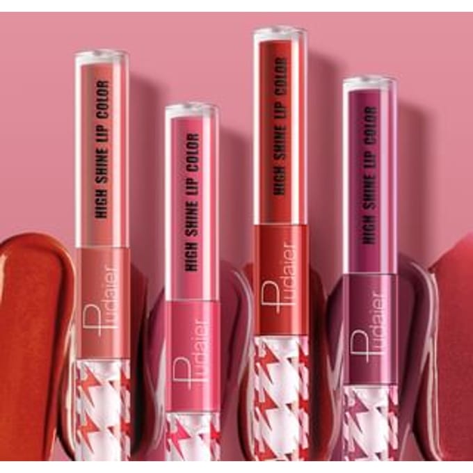 Pudaier - Dual-Ended High Shine Mirror Lip Gloss - 16 Colors 16# - 4g