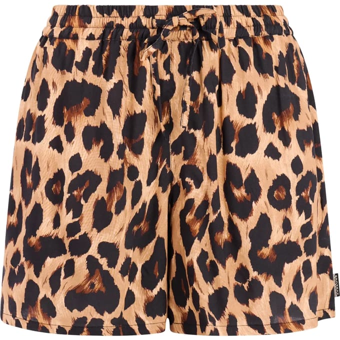 Protest PRTFact - Korte broek Dames - Tailleband elastiek - Normale pasvorm - Bruin