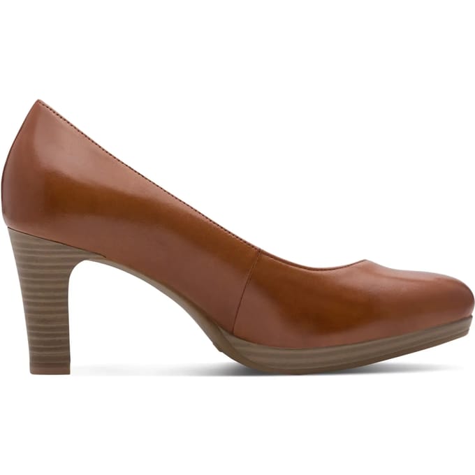 Tamaris leren dames pumps cognac - Maat 41