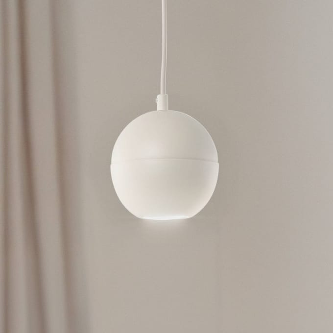 HELAM Hanglamp Midway, zandkleurig, metaal, Ø 12 cm, GU10