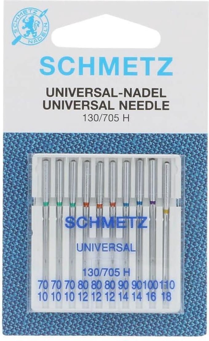 SCHMETZ UNIVERSEEL - 10 NAALDEN 70-110 - PER PAKJE.