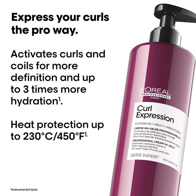 L'Oréal Professionnel Curl Expression Crème-Gel Definition Activerend - Krullend haar voor hydratatie & kruldefinitie zonder kartoneffect - 250ml