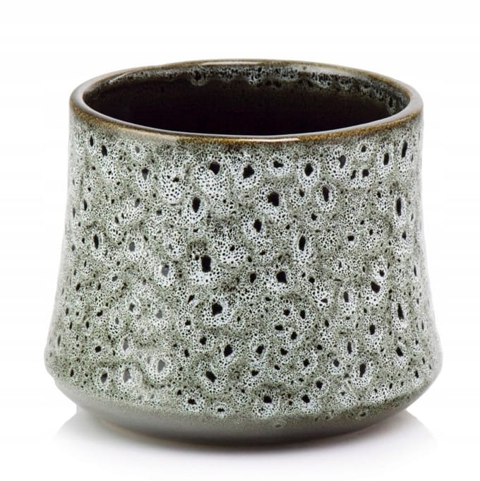 Glaçure Keramiek Pot 17x13cm - Stijlvol & Handgemact