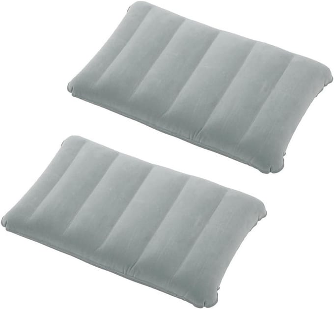 Opblaasbaar Kussen voor Camping en Reizen - Comfortabel en Compacter Kussen (2 Stuks)