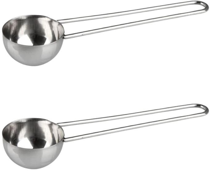 Set van 2 RVS koffielepels ca. 8gr Fackelmann Ontbijt