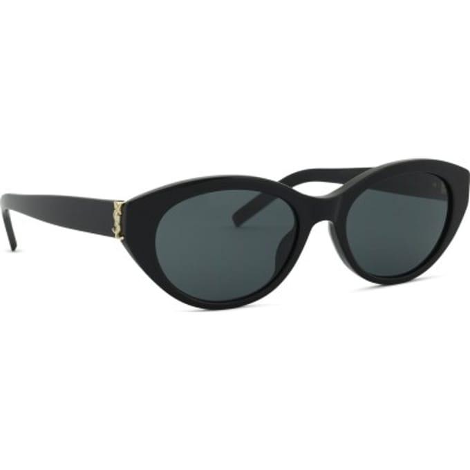 Saint Laurent Design Monture Complète Acétate Lunettes de Soleil Oeil de Chat Lunettes de Soleil Unisexe Noir 822274-Y9956-1000 Basic Packaging-Eyeglass Case