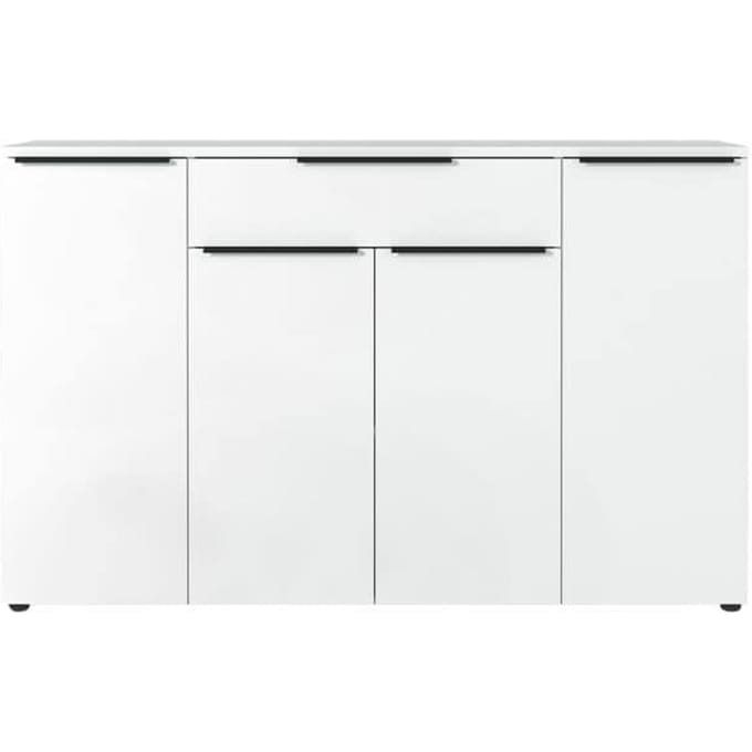 Porto dressoir, met 1 lade en 4 deuren, B 1610 x D 400 x H 1010 mm, wit