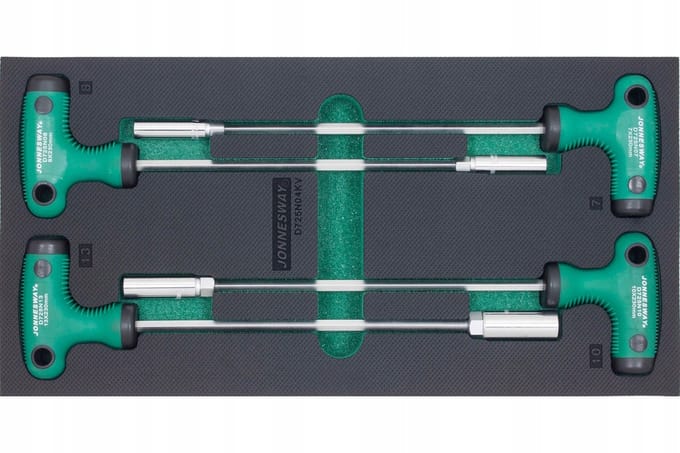 Jonnesway 4-delige L-sleutelset in EVA inlay (7-13mm)