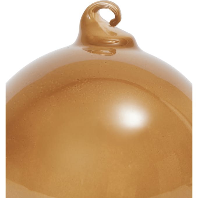 Ferm Living Glazen Baulbes kerstballen - roseate translucent - L