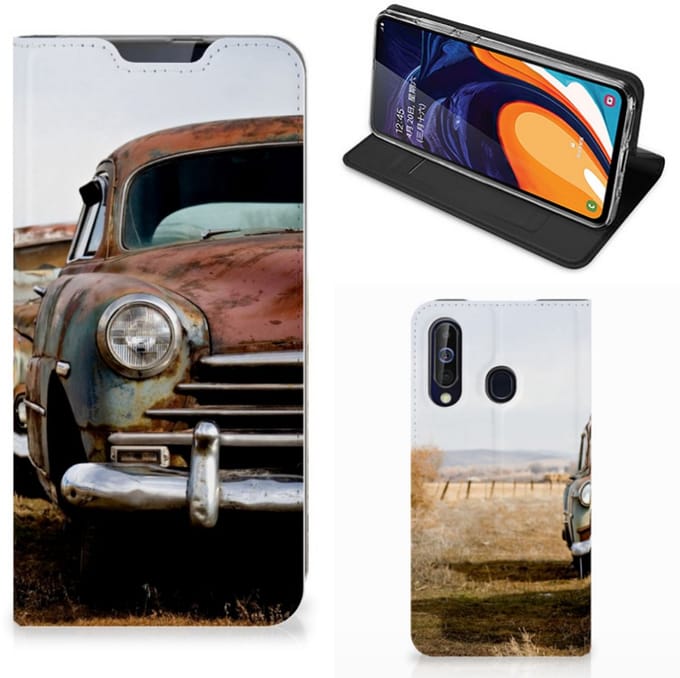 Samsung Galaxy A60 Stand Case Vintage Auto