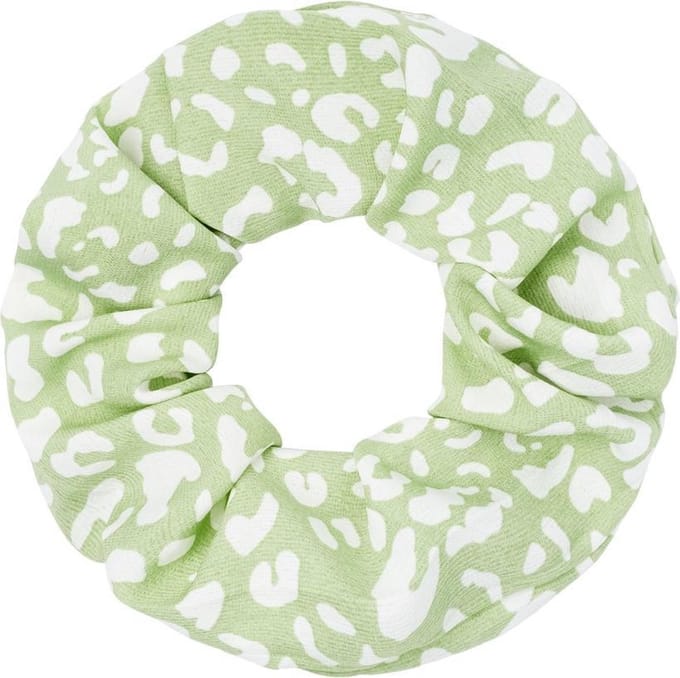 Scrunchie Diereprint Pastel | Appeltjes Groen | Cadeau voor haar | Tieners | Moederdag