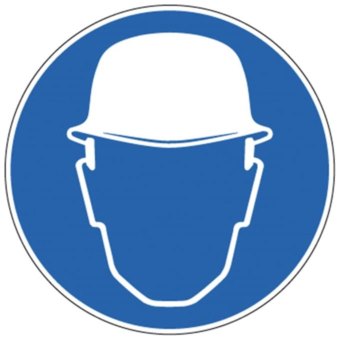 Picto Veiligheidshelm Verpl. Sticker 200 Mm 800204