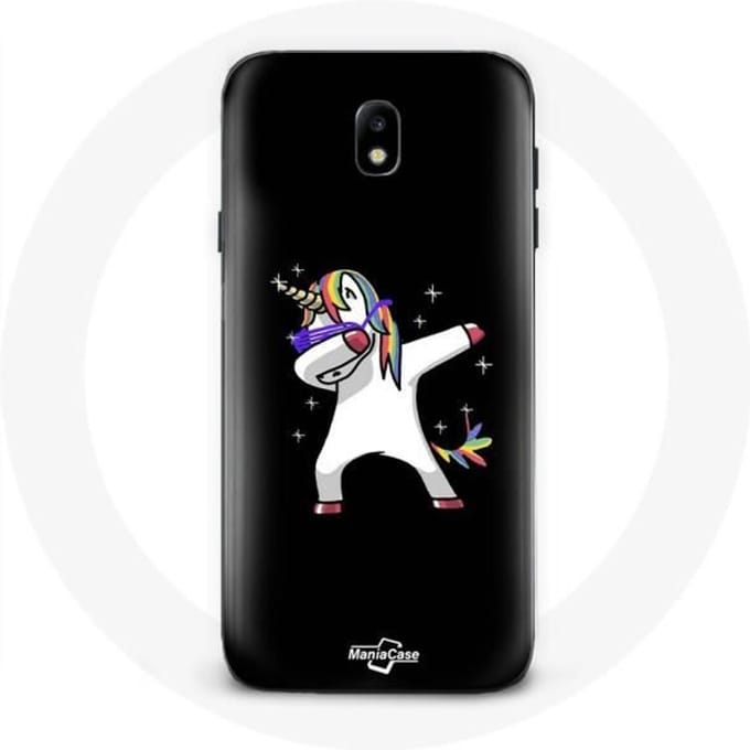 Coque - Dab - Samsung Galaxy S4 - Souple - Noir - Licorne