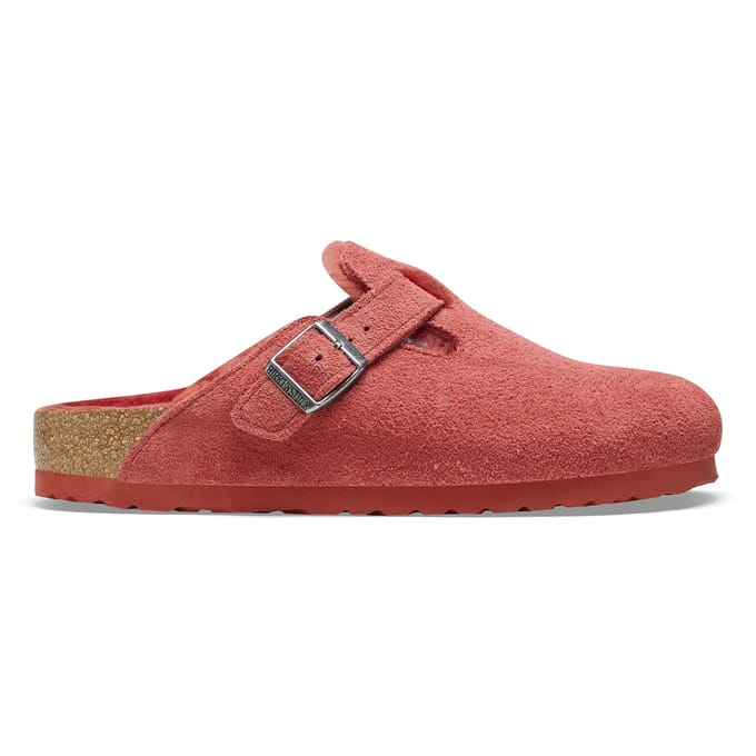 Leren klompen Birkenstock Boston Suede
